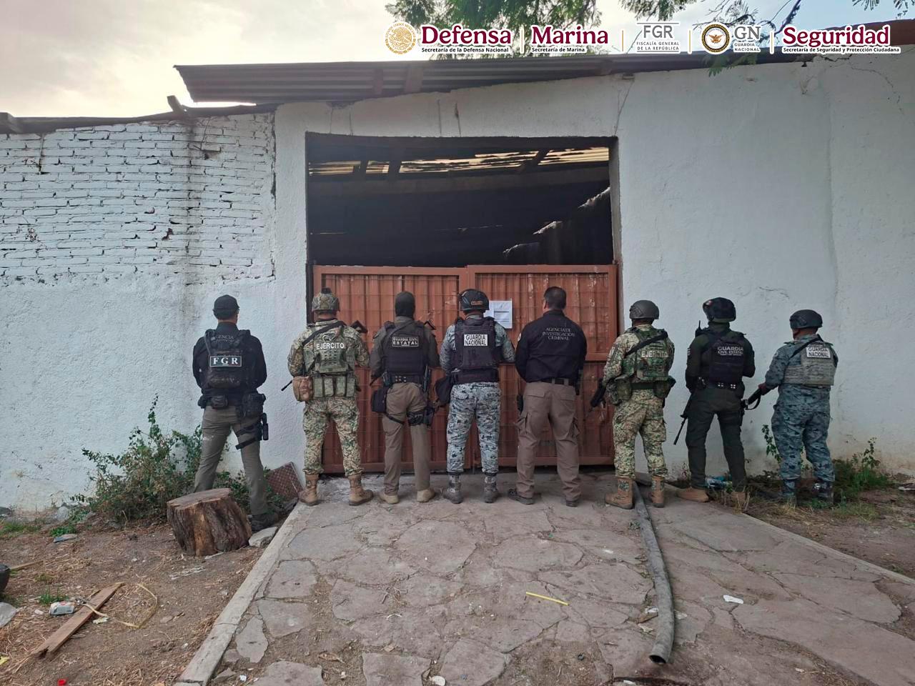 En San Luis Potosí, aseguran 200 kilos de metanfetamina y precursores químicos
